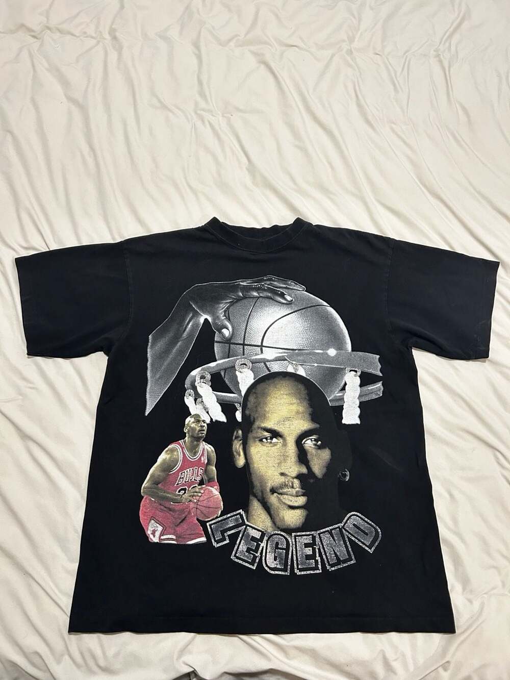 GiveMeFace Michael Jordan Legend Graphic Black T-Shirt